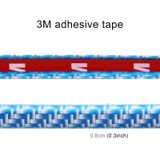 8m universele DIY Carbon Fiber rubber auto auto Deurrand Seal Scratch Protector decoratieve strip (blauw)