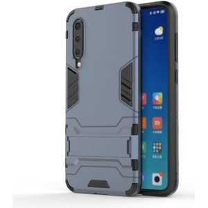 Schokbestendige PC + TPU Case voor Xiaomi mi 9 SE  met houder (marineblauw)