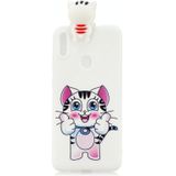 Voor Galaxy A11 Shockproof Cartoon TPU Beschermhoes (Cat)