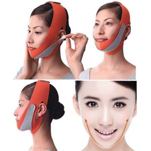 2 PC's Face Lift gereedschappen dun gezicht masker inwikkeling gezicht dunne kauwspieren onderkin huid dun gezicht Bandage riem vrouwen gezicht Care(Orange)