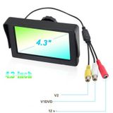 PZ-703 4.3 inch TFT LCD-auto Rearview Monitor met Stand en zon-schaduw