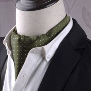 Gentleman's stijl polyester Jacquard mannen trendy sjaal Fashion jurk pak shirt Britse stijl sjaal (L248)