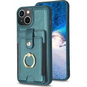 Voor iPhone 11 BF27 Metalen Ring Kaart Tas Houder Telefoon Case(Groen)