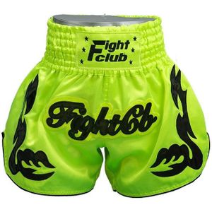 ZhuoAo Muay Thai / Boksen / Sanshou / Fighting Shorts voor mannen en vrouwen  Maat: XXXL (Green Cool)
