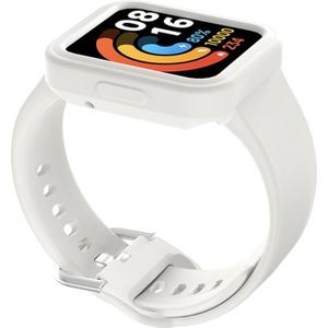 Voor Xiaomi Redmi Watch 2 / Watch 2 Lite Effen kleur siliconen gentegreerde horlogeband