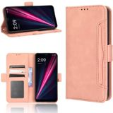 For T-Mobile Revvl 6 5G Skin Feel Calf Texture Card Slots Leather Phone Case(Pink)