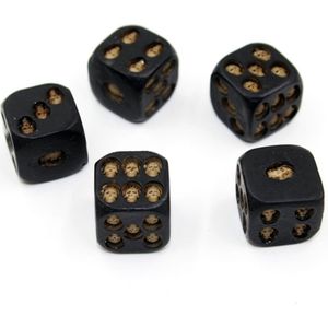 5 stuks/set Creative Skull Bones dobbelstenen zes zijdig skelet dobbelstenen Club pub Party spel speelgoed hars dobbelstenen