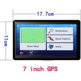 7 inch auto HD GPS Navigator 8G + 128M Capacitieve scherm Ondersteuning FM / TF-kaart  specificatie: Zuid-Amerika Kaart