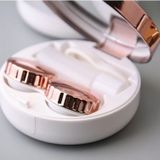 Draagbare Beauty Lens Care Double Box Contact Lens Case (Goud)