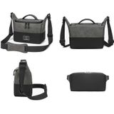 PU lederen schouder crossbody fotografietas SLR cameratas lens opbergtas