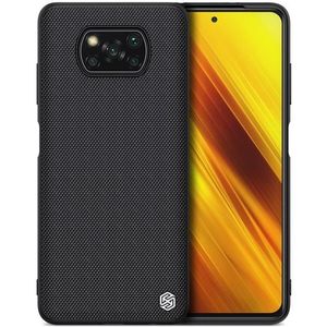 Voor Xiaomi Mi Poco X3 / NFC NILLKIN Shockproof TPU + PC Textured Protective Case(Zwart)