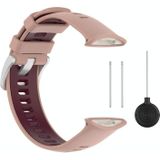Voor Polar Vantage V2 tweekleurige siliconen horlogeband (roze rood)