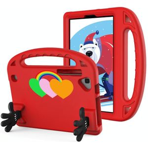 Voor Walmart Onn 8 inch Liefde Kleine Palm Houder EVA Tablet Case (Rood)