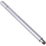 361 2 in 1 Universal Silicone Disc Nib Stylus Pen with Mobile Phone Writing Pen & Magnetic Cap(Silver)