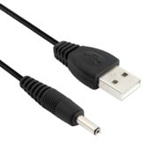USB male naar DC 3 5 x 1.35 mm voedingskabel  lengte: 1 2 m (zwart)