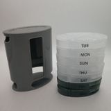 2 PCS Portable Mini Portable One-weeks Storage Pill Box