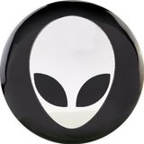 4 STKS auto-styling Alien patroon metalen wiel hub decoratieve sticker  diameter: 5.8 cm