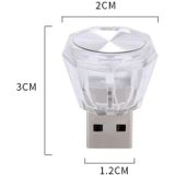 Auto Diamond Model USB Omgevingslicht Gratis Plug & Play LED Decoratieve Verlichting (Kleurrijk)
