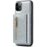 Voor iPhone 11 Pro Max DG.MING M3-serie Glitter Powder Card Bag Leather Case