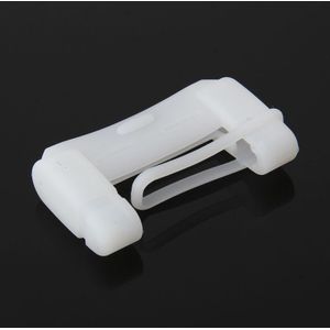 Universele verstelbare auto Seat Belt Buckle Plug beschermhoes Case(White)