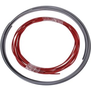 Universele decoratieve krasbestendige pickup 4  2 M flexibele auto Wheel Hub Trim lijstwerk schijnt decoratie Strip met beschermende onder Slot(Red)