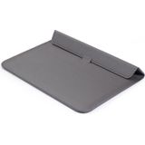 PU-leer Ultra-dunne enveloptas laptoptas voor MacBook Air / Pro 11 inch  met standfunctie (Space Gray)