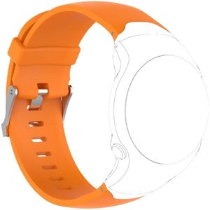 Smart Watch silicone polsband horlogeband voor Garmin approach S3 (oranje)