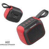 HOPESTAR A22 IPX6 waterdichte draagbare Bluetooth-luidspreker buitensubwoofer (zwart rood)