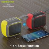 HOPESTAR A22 IPX6 waterdichte draagbare Bluetooth-luidspreker buitensubwoofer (zwart rood)