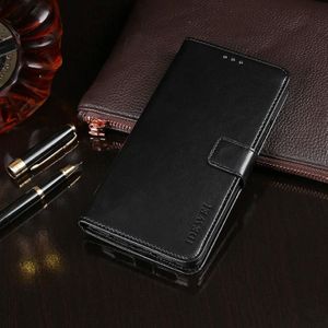 Voor Huawei P Smart S idewei Crazy Horse Texture Horizontale Flip Lederen Case met Holder & Card Slots & Wallet(Zwart)