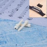 100 stuks plastic conische kegel string nagel voor gitaar (wit)