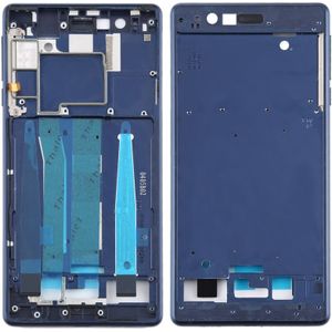 Front behuizing LCD Frame Bezel Plaat voor Nokia 3 / TA-1020 TA-1028 TA-1032 TA-1038 (Blauw)