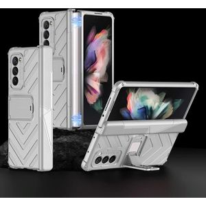 Voor Samsung Galaxy Z Fold2 5G GKK Integrated Magnetic Armor Flip Phone Case met houder