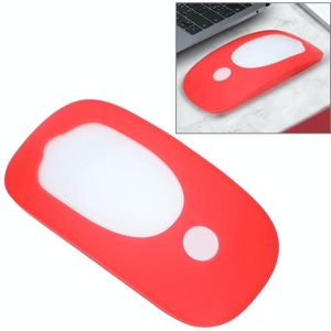 Voor Apple Magic Mouse 1 / 2 Muis Siliconen Beschermhoes (Rood)