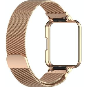 Milanese horlogeband voor Xiaomi Redmi horloge 2 Lite International-versie (Rose Gold)