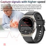 G08 1 3 inch TFT-scherm Smart Watch  ondersteuning van Medical-grade ECG-meting/Women Menstrual Herinnering  Stijl: TPU-strap (Silver)