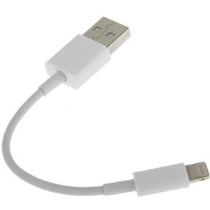USB Sync Data / laad Kabel voor iPhone 6 / 6S & 6 Plus / 6S Plus, iPhone 5 & 5S & 5C, iPad Air, Lengte: 13cmwit