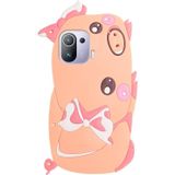 Voor Xiaomi MI 11 Pro Crossbody Cartoon Silicone Phone Case (Varken)