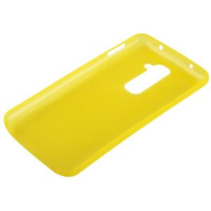 LG Optimus G2 / D802 ultra-dun 0.3mm transparant Polycarbonaat Kunststof back cover Hoesje (geel)