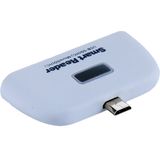 Micro SD  Micro USB-poort van Micro USB OTG Smartcard Reader Connection Kit met LED Indicator Light(White) + SD + USB 2.0