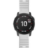 Voor Garmin Fenix 6 22mm Siliconen Smart Watch Vervanging strap Polsbandje(Wit)
