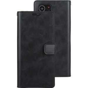 Voor Samsung Galaxy S21 Ultra 5G GOOSPERY Mansoor Series Crazy Horse Texture Horizontale Flip Lederen case met bracket & card slot & wallet (zwart)