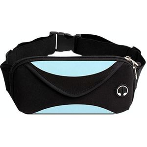 3 PCS Outdoor Sports Waist Bag Anti-Lost Mobile Phone Bag Running Riding Multifunctional Water Bottle Bag(Sky Blue)