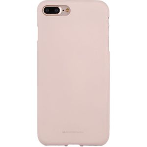 iPhone 7 Plus & 8 Plus zacht aanvoelend TPU MERCURY GOOSPERY back cover Hoesje (abrikoos kleur)