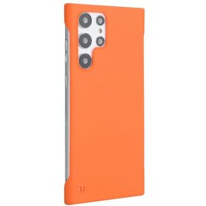 Voor Samsung Galaxy S22 Ultra 5G Enkay Matte Frameloze Hard PC Case (Oranje)
