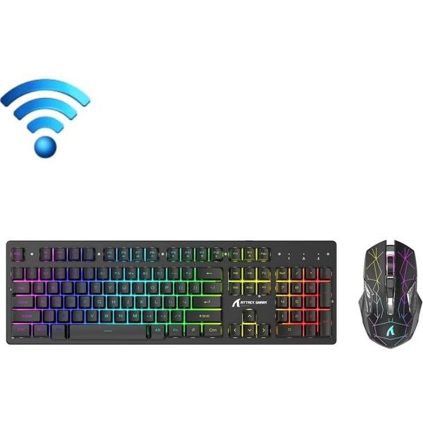 Draadloos toetsenbord en muis led lichtgevend - Computer kopen? | Ruim  assortiment online | beslist.be