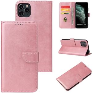 Calf Texture Buckle Horizontal Flip Leather Case with Holder & Card Slots & Wallet For iPhone 11 Pro Max(Rose Gold)