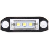 2 PC's licentie plaat licht met 3 SMD-5050 lampen voor Volvo  2W 120LM  6000K  DC12V(White Light)