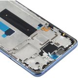 Originele lcd-frame bezelplaat voor de voorbehuizing voor Xiaomi Redmi Note 9 Pro 5G M2007J17C (grijs)