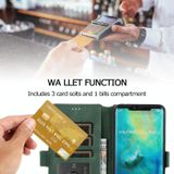 Voor Huawei Mate 20 Pro Retro Magnetic Closing Clasp Horizontale Flip Lederen Case met Holder & Card Slots & Photo Frame & Wallet(Groen)